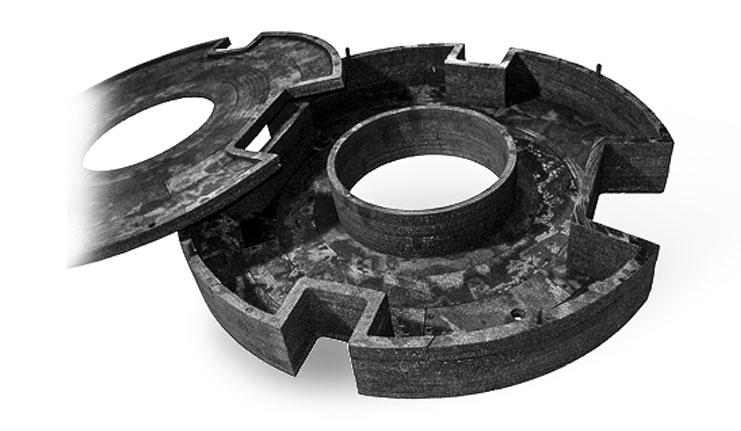 Углерод-углеродный нижний экран с крышкой – carbon-carbon lower screen with cover 